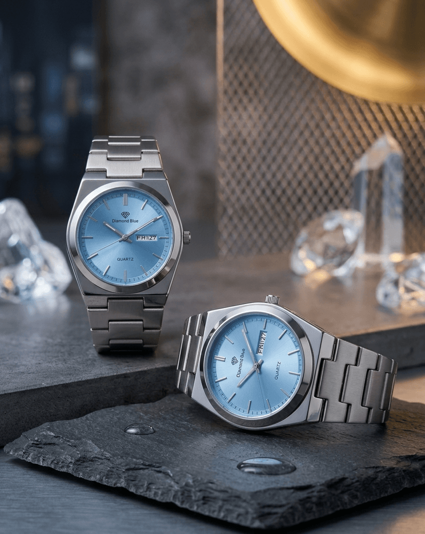 Diamond Blue PRX Powermatic 80 Stainless Steel Watch